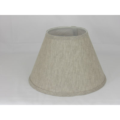 Abat-jour en lin gris clair 10 po