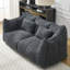 Chaise en chenille noire, avec poignée pour faciliter le déplacement dans différentes pièces Chaise confortable pour l'intérieur, le salon, la salle à manger et la chambre à coucher-804704847
