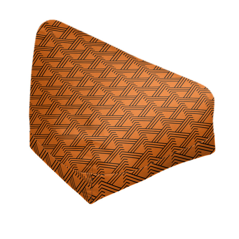 Fauteuil à billes standard &, Orange / Noir, H 25 po x l 27 po x P 30 po