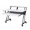 Bureau de studio d'enregistrement de musique avec plateau pour clavier