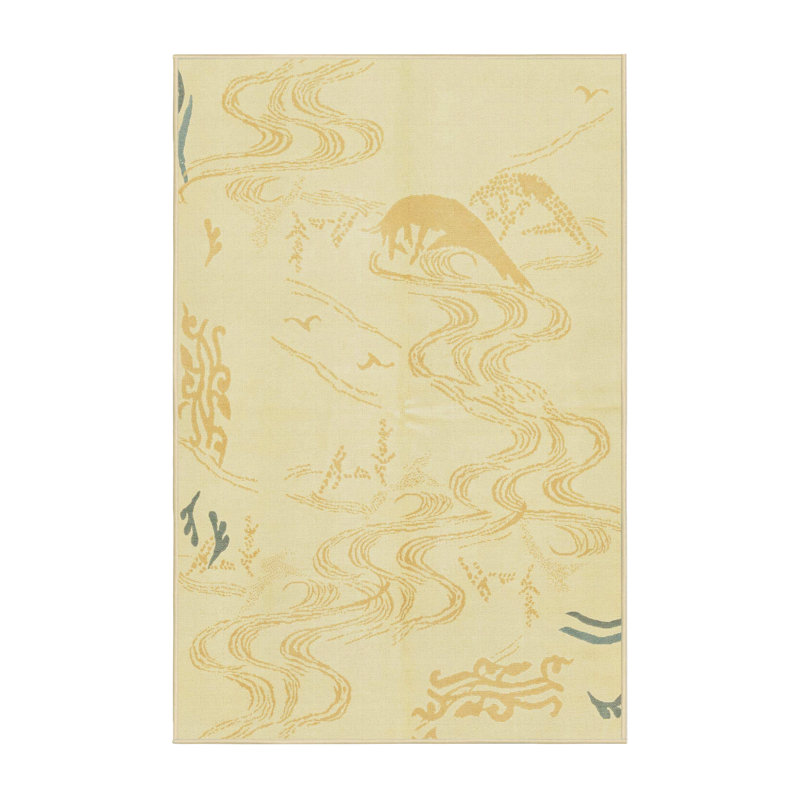 Tapis abstrait moderne 3065, Rectangle de 2 pi x 3 pi