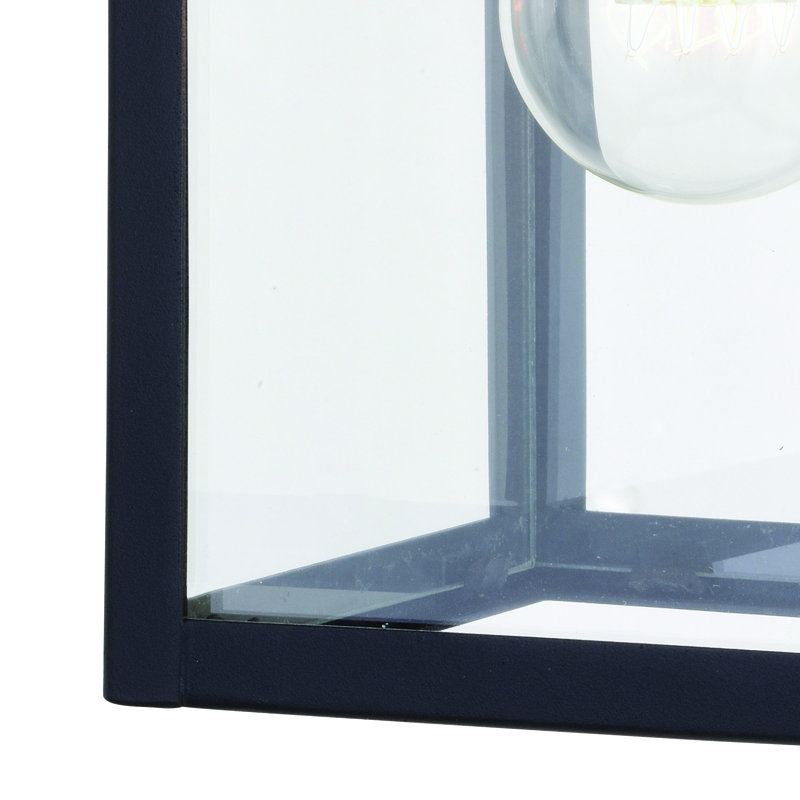 Jazline Steel Wall Light, Black