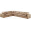 Canapé modulaire réversible en similicuir de 160 po de largeur-87141456