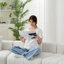 Chenille Curved Modular Sectional Sofa with Pillows-133015624-133015627