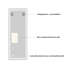Miroir de salon pleine longueur 65 po x 21,7 po - Accessoire décoratif en verre avec éclairage à DEL pour éclairage de pièce