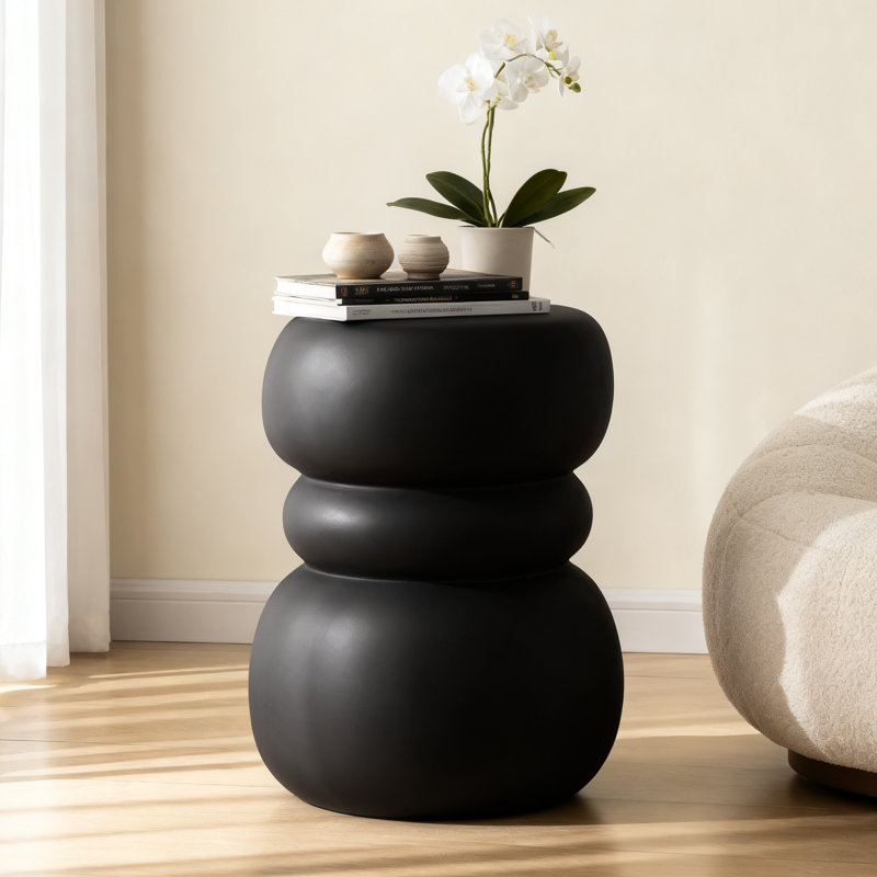  Table d'appoint Aneiro, Noir