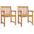 Shadrick Square 3 - Piece 2 - Person 85Cm Acacia Outdoor Table Set