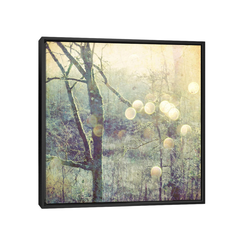 « into the mystic », impression sur toile, H 18 po x l 18 po x P 1,5 po, Toile avec cadre noir, Pas de tapis