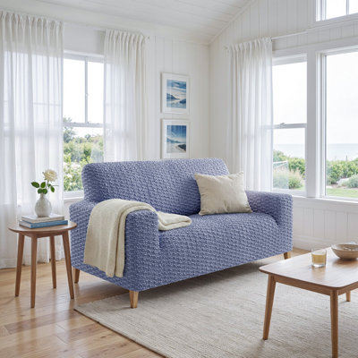 Snug Fit Slipcover for Sofa - Durable Protective Pet-Friendly - Embrace Collection