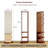 Full Mirror, Solid Wood + Rubber Wood + Glass, Large Mirror For Viewing The Whole Body, Easy To Dress And Tidy Up And Place In The Bedroom/Living Room-511456738