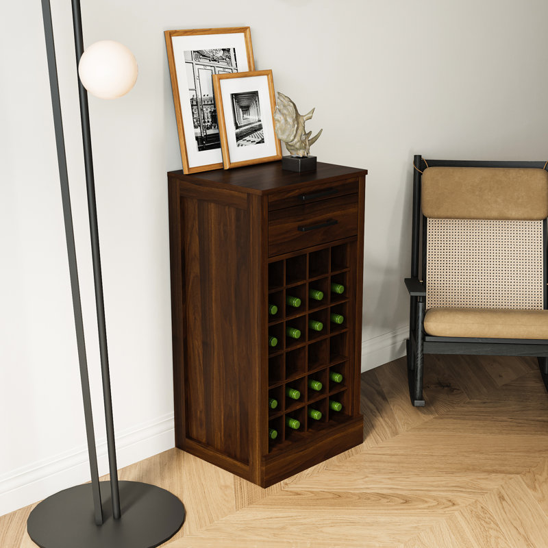 Armoire modulaire de rangement pour le vin 28 - brun noyer