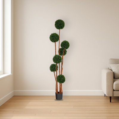 Boxwood Artificial Tree with Natural Trunk