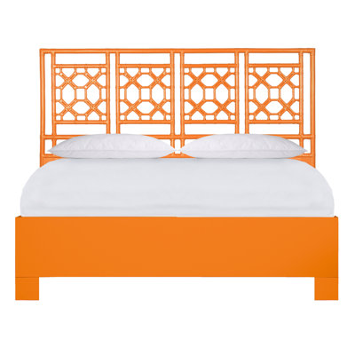 Lattice Back Platform Bed