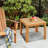 Stella Square Acacia Outdoor Side Table , 18'' in. W 18'' in. D-1583797384