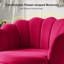 Fauteuil demi-tonneau en velours 30 po Hendrix-2112625227