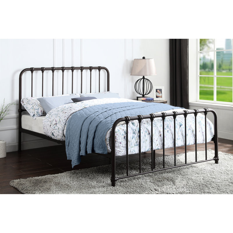 Lit d'appoint en bronze foncé foncé, sommier tapissier non nécessaire, plateforme pour grand lit, obligatoire, ameublement