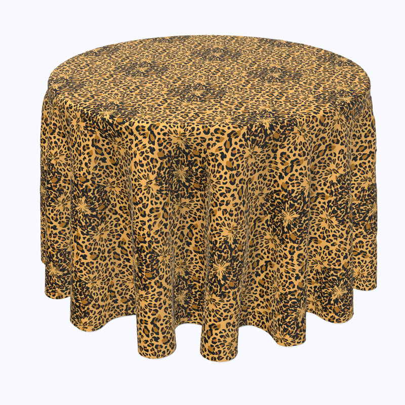 Worceer Animal Print Round Tablecloth, 60" x 60"