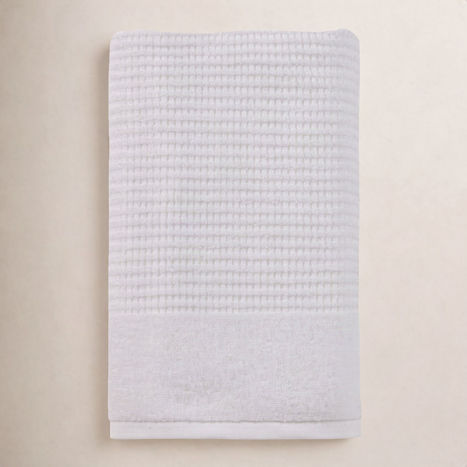 Earline Turkish Cotton Midweight Bath Towel, White