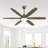 60" Ceiling Fans With Dimmable Led Light Ceiling Fan With Remote Wood Blades 6-speed-515908385-515908384