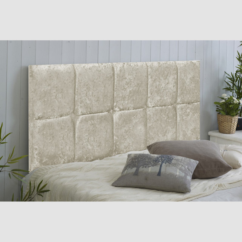 Shearer Upholstered Headboard, Kingsize (5'), Cream