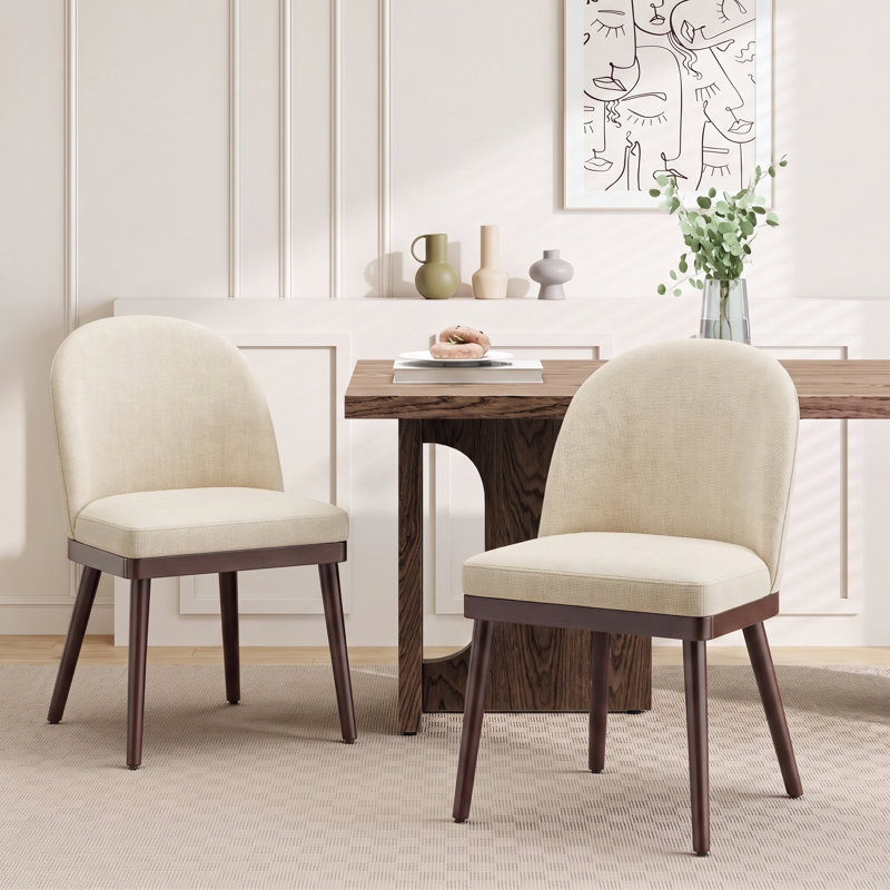 Chaises de salle à manger Enley, Beige