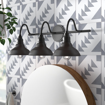 Dale 3-Light Vanity Light - Sand Black