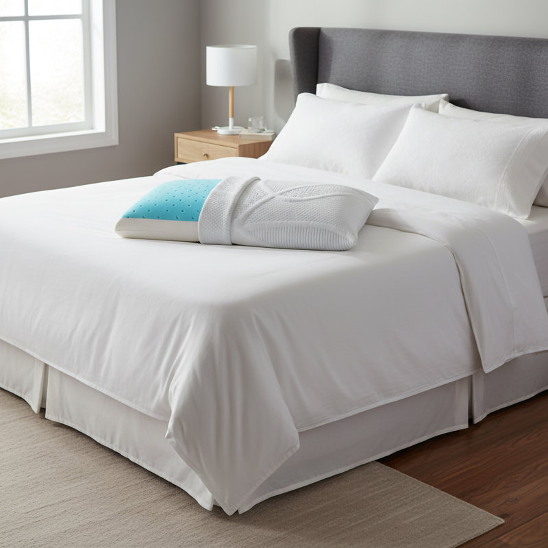 Nidra Gel Memory Foam Firm Cooling Pillow