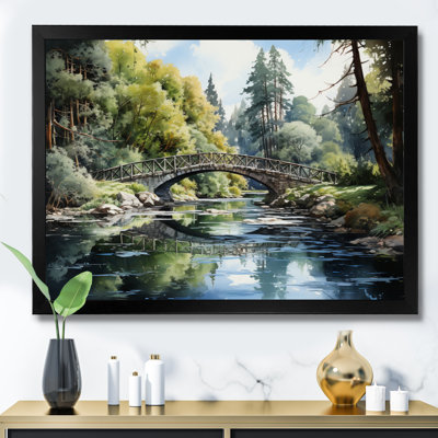 «Bellegarde Green Bridge Serene Arch I», reproduction sur toile