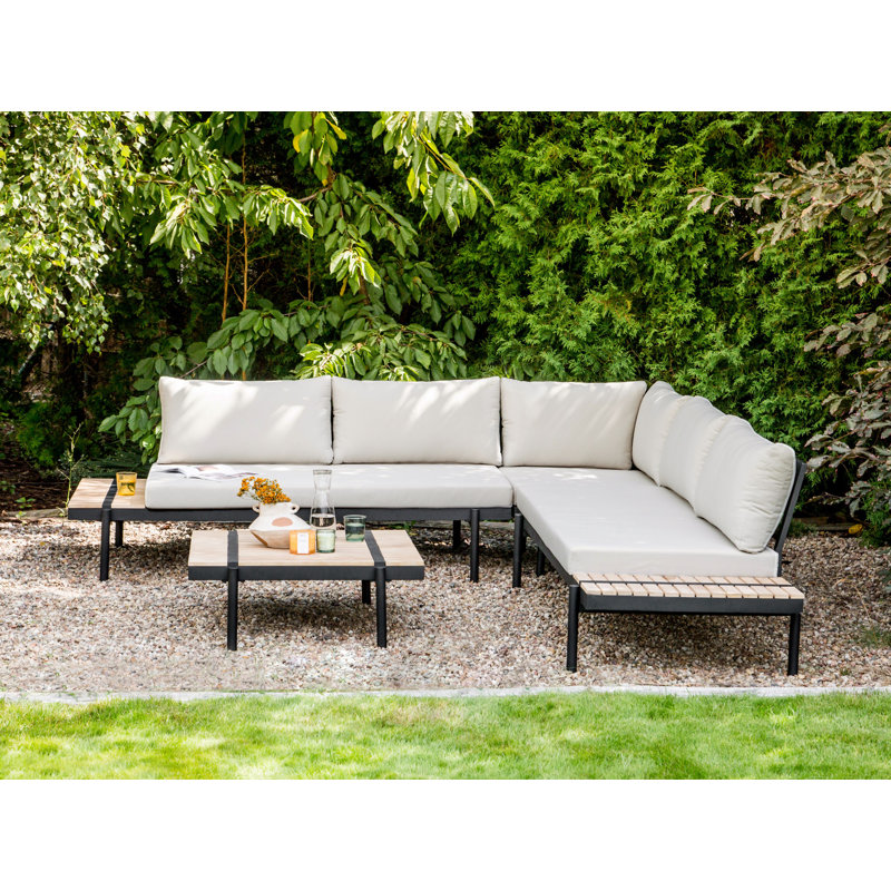 Bernardus Wicker 5 - Person Garden Lounge Set with Cushions