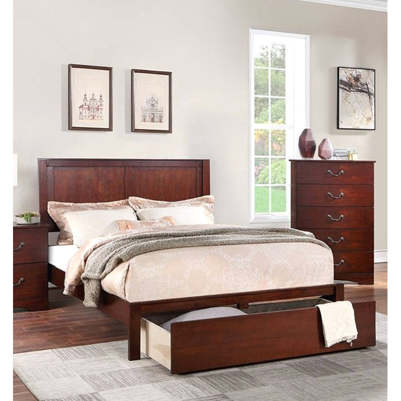 Mobilier de chambre à coucher rustique 1pc, Très grand californien, Cerisier