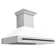 ZLINE Autograph Edition 48 in. Stainless Steel Range Hood W/ White Matte Shell & Matte Black Handle