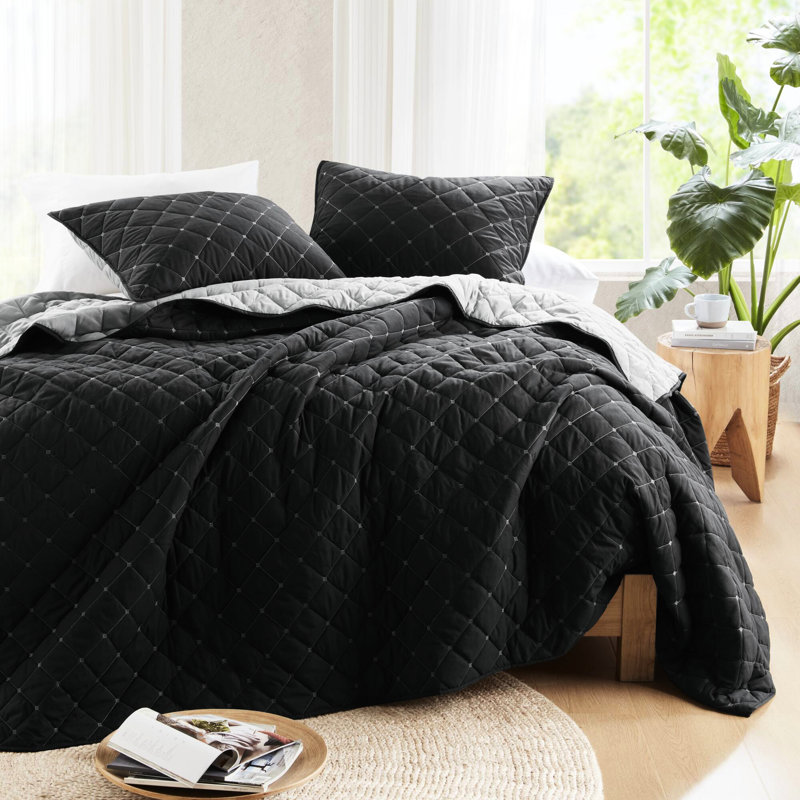 Ensemble de literie 7 pièces pour lit double / grand lit - Rayure, microfibre, rayure confortable et tendance pour le lit, splendide, ajoute de l'éclat à la chambre à coucher
