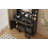 Farmhouse Vanity Set with Lighted Mirror – 10 LED Lights, 3-Color Dimmable Dressing Table with Charging Station – 5 Metal Drawers & Cushioned Stool for Bedrooml, Black-1572334166