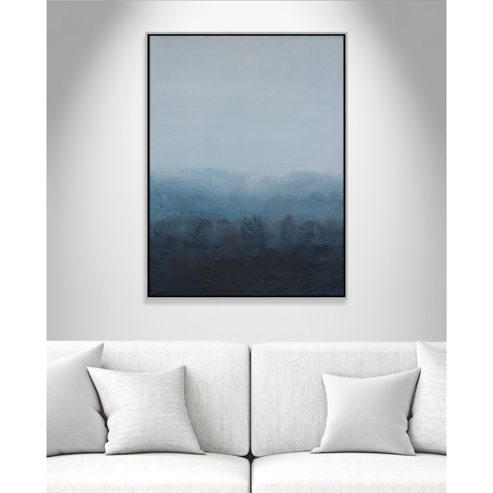 Elemental I Print by S.H. Khan, 31.5'' W x 41.5'' H, Silver Floater