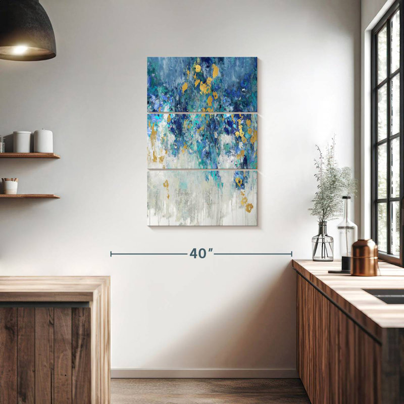 Avery Cascading Blues I, 23" H x 14" W