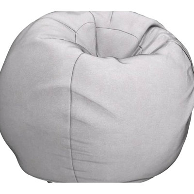 Gray Bean Bag - Versatile For Home Entertainment 300 Lb Weight Capacity Modern Design Grey Smooth Solid Color Provides Amazing Support
