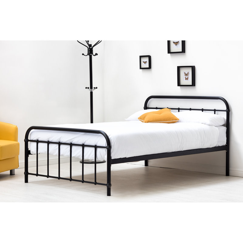 Cleveland Bed, Kingsize (5'), Black, No Mattress Required