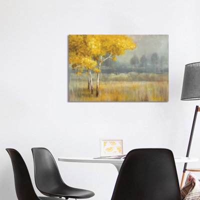 Yellow Landscape 1 Piece Wrapped Canvas Painting