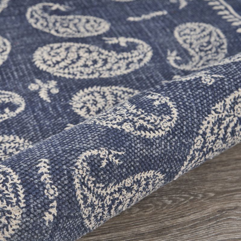 Aldridge Cotton Paisley Indoor Rug, Runner 2' x 6'