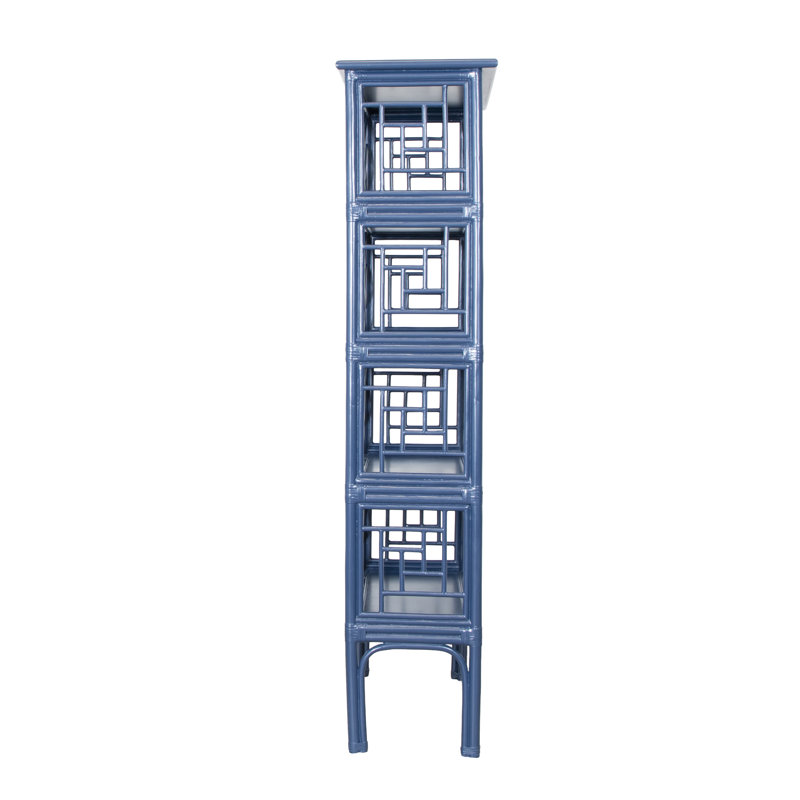 Chippendale Bookcase, Navy Blue