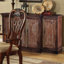 Buffet en bois massif 4 portes Monarrez, 70 x 18 x 36