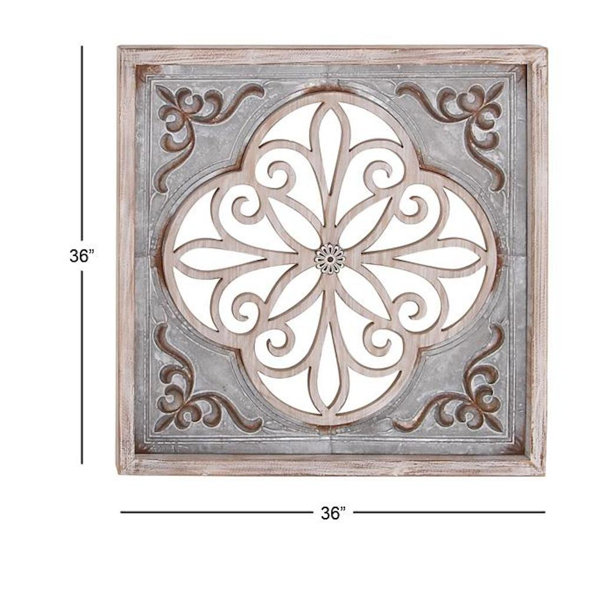 Ophelia & Co. Farmhouse Abstract Wall Decor on Solid Wood & Reviews ...