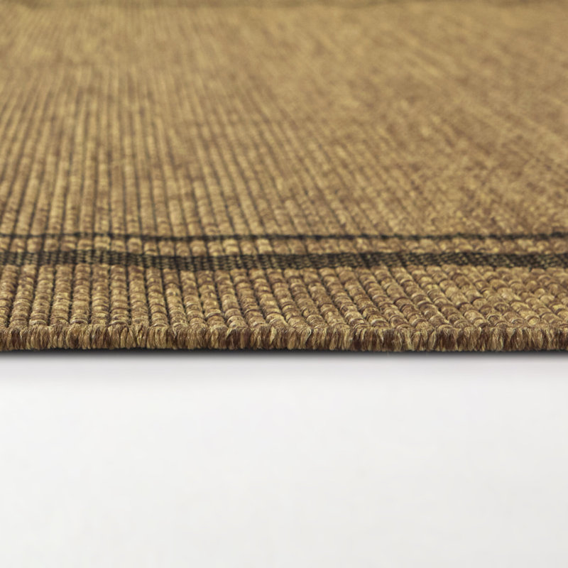 Tapis intérieur / extérieur noir Atong, Rectangle 7 pi 10 po x 10 pi