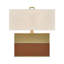 Lampe de table Oliver à une lumière, couleur miel et marron-137135246