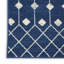 Tapis géométrique bleu marine / blanc Whanger-1499149041