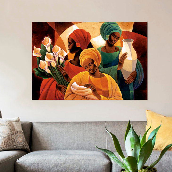 «Caress», reproduction d'impression sur toile, H 8 po x l 12 po x P 0,75 po, Toile tendue, Pas de tapis