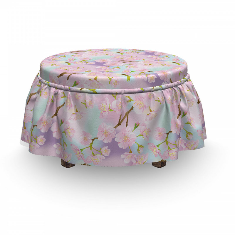 Box Cushion Ottoman Slipcover