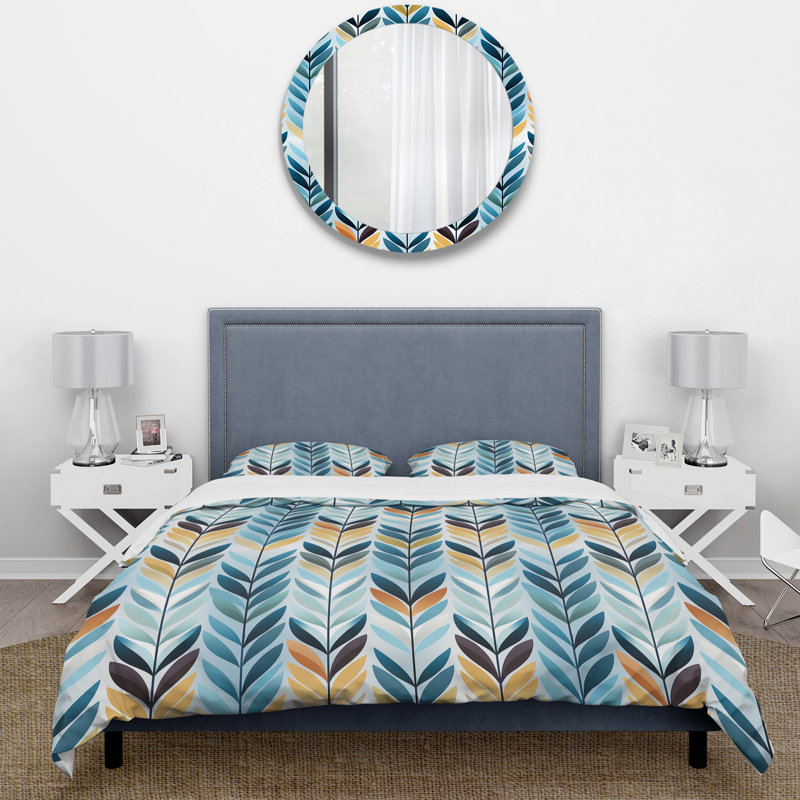 Ensemble de housse de couette scandinave Grace, Housse de couette pour très grand lit et 2 très