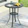 Readus Round Steel Outdoor Bar Table