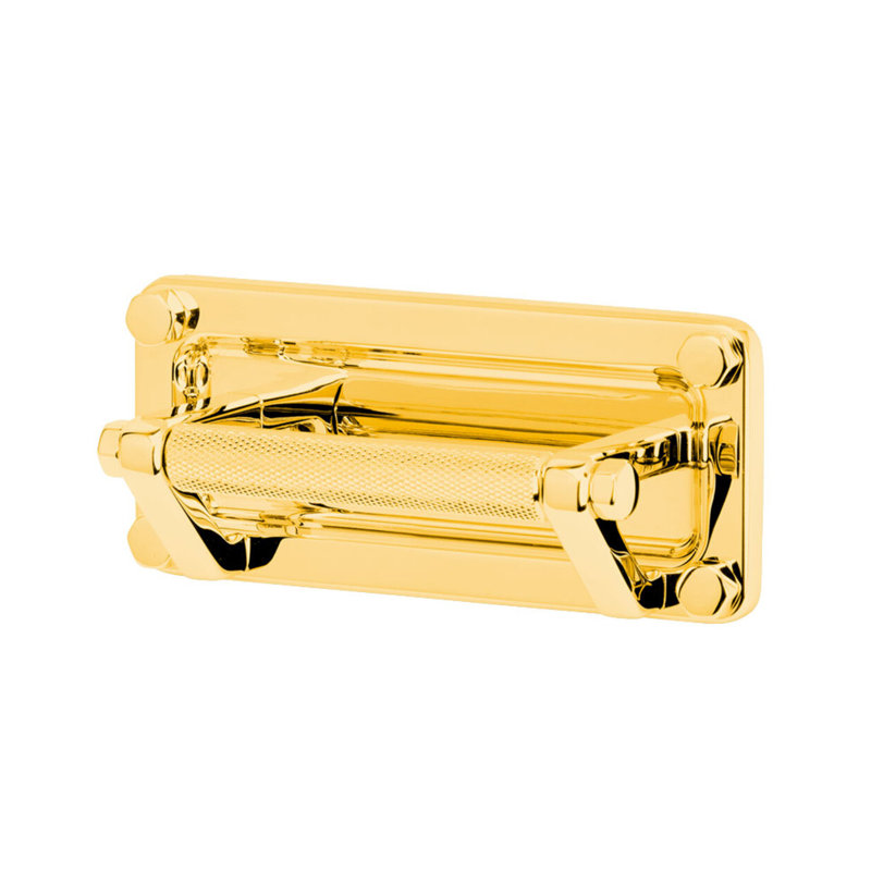 Industrial Cup / Bin Pull, Unlacquered Polished Brass